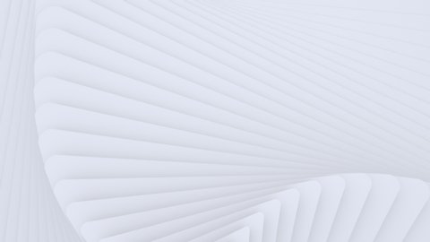 White light background, architectural futuristic construction, 3d motion design, layered paper art, looping animated 4K wallpaper, abstract geometric pattern, lines animation, striped texture.