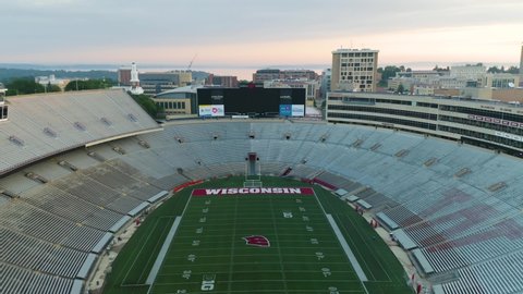 Madison , Wisconsin / United States - 06 14 2019: Camp Randall Stadium is home of the Wisconsin Badgers.