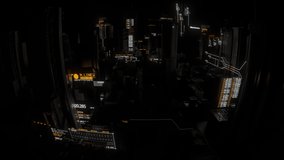 Datascape animation resembling a cityscape. - Powered by Shutterstock - Get 15% off with code: PIKWIZARD15