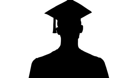 Shadow Graduation Isolated On Black White Stock Vector (Royalty Free ...