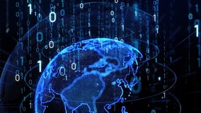 Global communication concept. Digital transformation. Binary code. Programming. - Powered by Shutterstock - Get 15% off with code: PIKWIZARD15