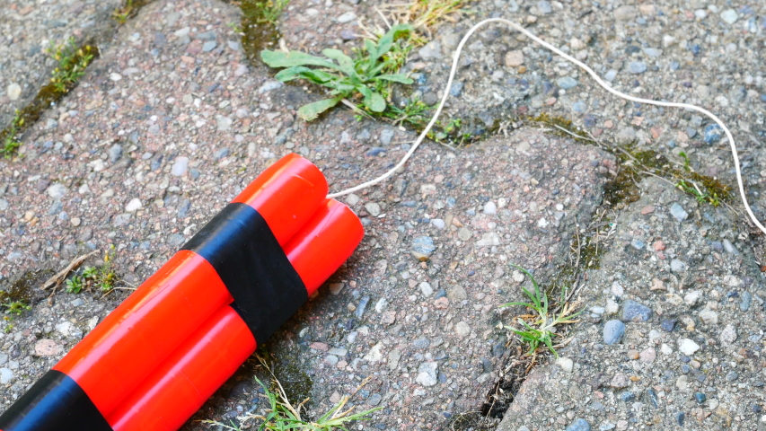 lighting dynamite tnt explosive explosion Stock Footage Video (100% ...