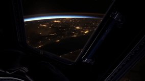 Rising Sun in Space, Sunrise Seen from the Cupola of the International Space Station. Elements of this Video Furnished by NASA.
