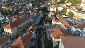 Aerial video of Kratovo, North Macedonia
