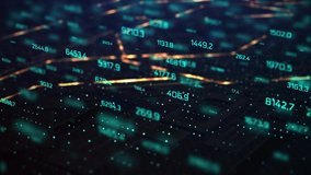 3D Render animation of AI Artificial intelligence in CPU chipset. Central processor unit and electric print circuit board with data traffic light on dark and grain processed - Powered by Shutterstock - Get 15% off with code: PIKWIZARD15