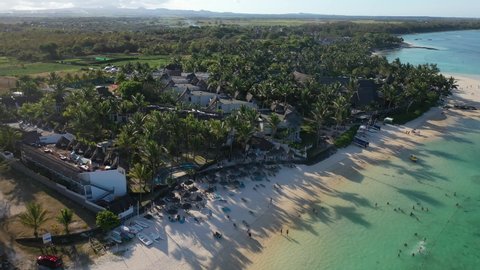 shooting luxury resorts and Paradise beaches on the tropical island of Mauritius.