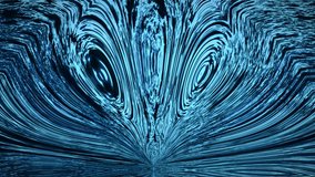 Abstract fantastic magic motion video background same to fantasy bird or alien, mute dark blue and turquoise colors