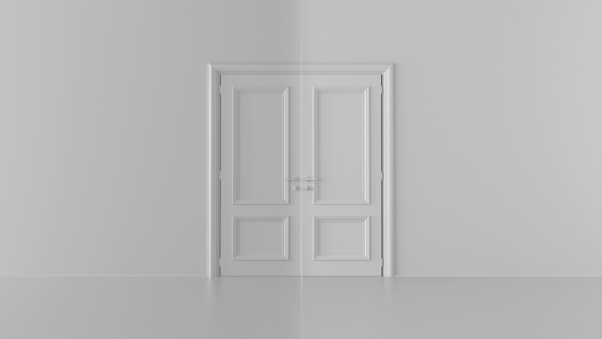 Shine of an open door in a bright room | Shutterstock HD Video #1052915219