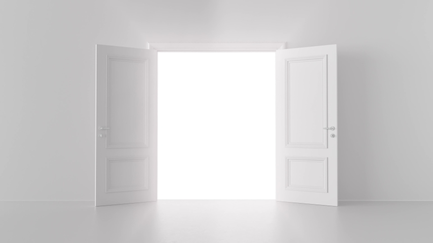 Shine of an open door in a bright room | Shutterstock HD Video #1052915219