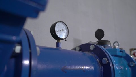 Water pressure device measuring station pressure plant equipment