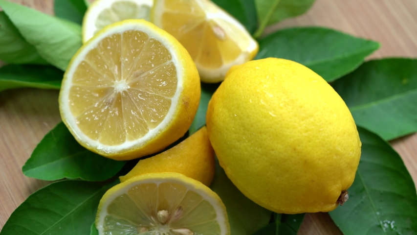 Whole Lemon Top View Isolated Stock Video Footage - 4K and HD Video ...