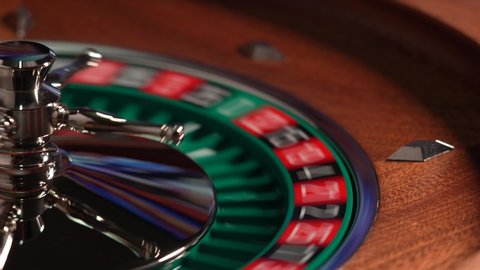 Man playing at the Roulette table  at the Casino - Selective Focus