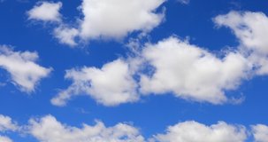 Grand Blue Sky cloud background Series SKY CLEAR beautiful cloud Blue sky with clouds 4K sun Time lapse clouds 4k rolling puffy cumulus cloud relaxation weather. Time lapse, beautiful sky with clouds