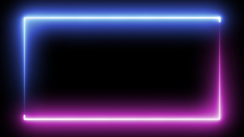 Neon loop abstract seamless background blue purple spectrum looped animation fluorescent ultraviolet light  glowing neon line Abstract background web neon box pattern LED screens projection technology | Shutterstock HD Video #1053058268
