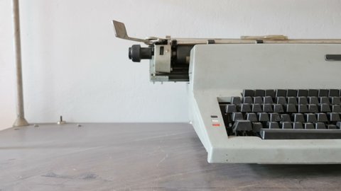 Manual Typewriter. Vintage Typewriter. Slider Shot 