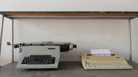 Exposition Of Vintage Manual Typewriter And Electrical Typewriter 