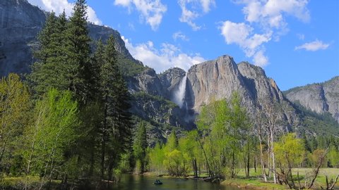 Yosemite valley with El Capitan, Bridalveil Fall and Half Dome from Tunnel View, Yosemite, California, USA