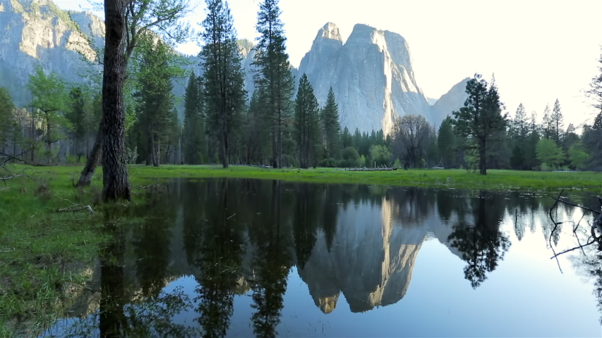 Yosemite valley with El Capitan, Bridalveil Fall and Half Dome from Tunnel View, Yosemite, California, USA