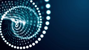 Artificial intelligence DNA molecule concept. DNA is converted into a binary code. Concept binary code genome. Abstract technology DNA molecule with modified genes.  - Powered by Shutterstock - Get 15% off with code: PIKWIZARD15