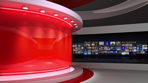 News Studio Blue Studio News Stock Footage Video 100 Royalty Free Shutterstock