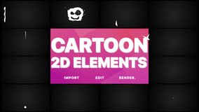 2D Cartoon Elements And Transitions is an awesome Motion Graphics Pack. Just drop it into your project. Alpha channel included. Works with any video edition software. More elements in our portfolio.