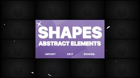 Funny Abstract Shapes is a cool Motion Graphics Pack. Just drop it into your project. Alpha channel included. Easy to customize with your favorite software. More elements in our portfolio.