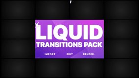 Liquid Motion Transitions is a neat Motion Graphics Pack. Just drop it into your project. Alpha channel included. Easy to customize with your favorite software. More elements in our portfolio.