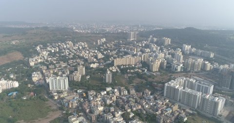 Drone Shot of City in India