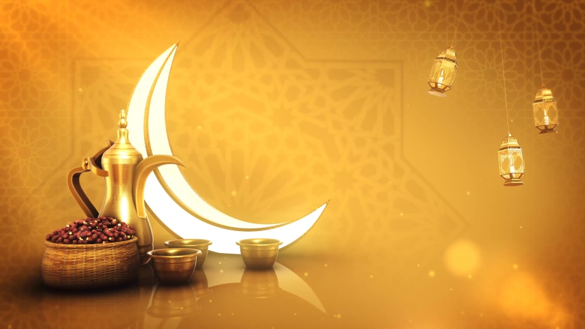 eid backgroundramadan background islamic 3d Stock Footage Video (100%