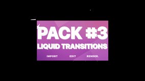 Liquid Transitions is amazing Motion Graphics Pack. Just drop it into your project. Alpha channel included. Easy to customize with your favorite software. More elements in our portfolio.