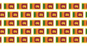 Sri Lanka Flag Loop Background