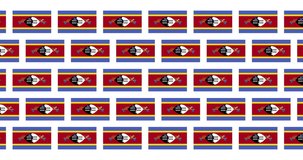 Swaziland Flag Video Loop Background
