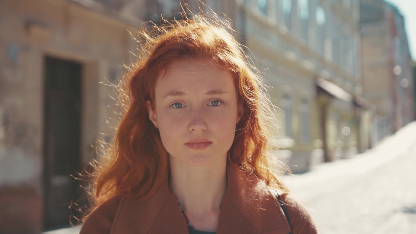 Outdoor Fist of juvenile brunette hair