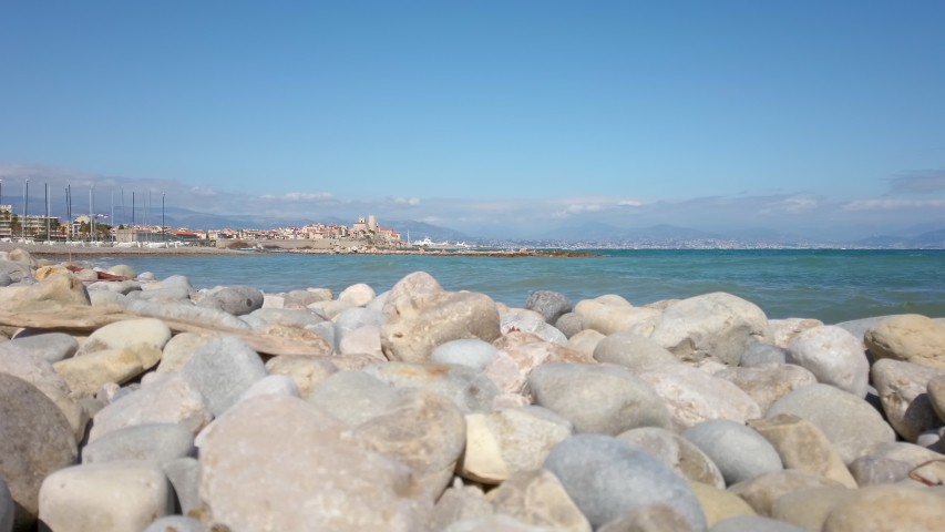 Pebbles on the beach landscape image - Free stock photo - Public Domain ...