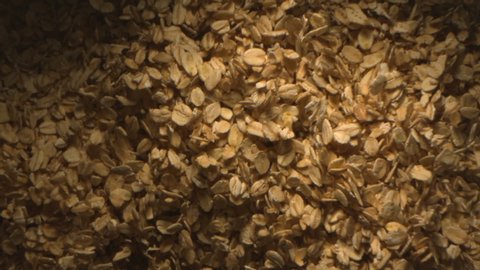 Oats are Tossed in the Air in Slow Motion