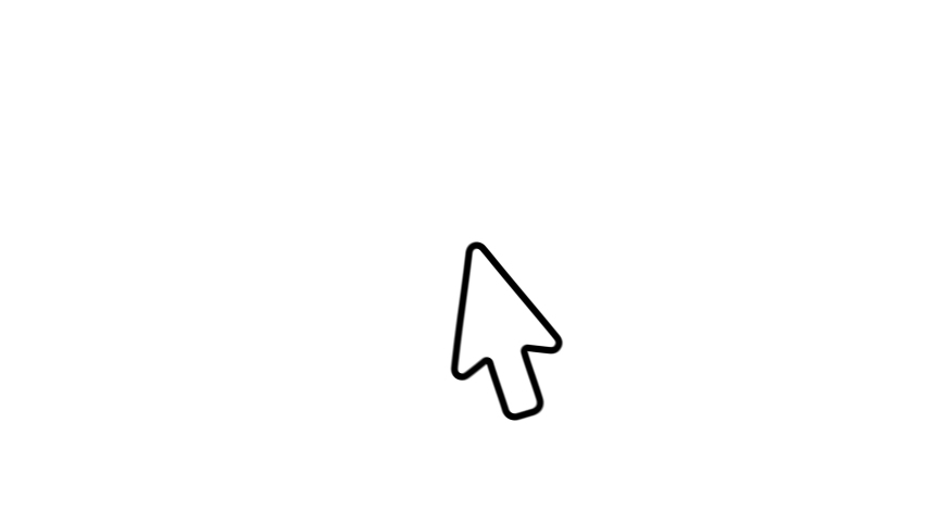 Arrow pointer moving into frame and clicking. Included alpha Royalty-Free Stock Footage #1053271433