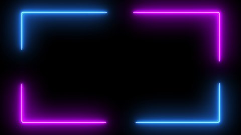 neon glow color moving seamless art background abstract motion screen 4k