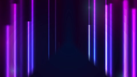 Blue and purple neon laser lines abstract futuristic motion background. Video animation Ultra HD 4K 3840x2160