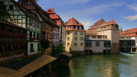 STRASBOURG - August 2019 - Old town of Strasbourg city, Alsace, France, Europe. 