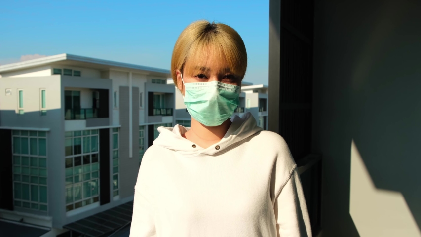 Portrait of woman wearing protective mask, Health care and medical concept, Close up portrait, Concept of health and safety life, N1H1 coronavirus, virus protection