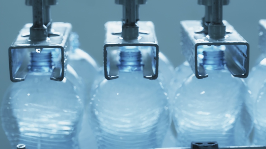 Bottle Filling With Water At Factory | Shutterstock HD Video #1053369860