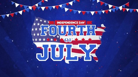 Happy 4th July Fun Red Blue Stock Vector (Royalty Free) 281938226 ...