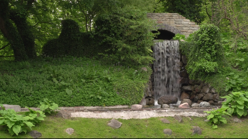 Small waterfall in Federiksberg  Copenhagen 