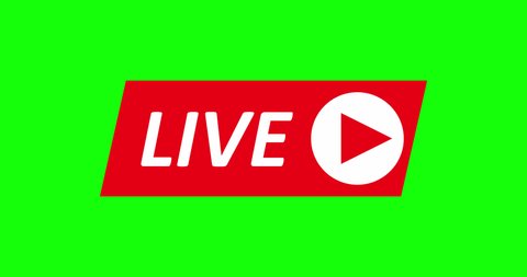 Live Stream Sign Red Symbol Button Stock Footage Video (100% Royalty ...