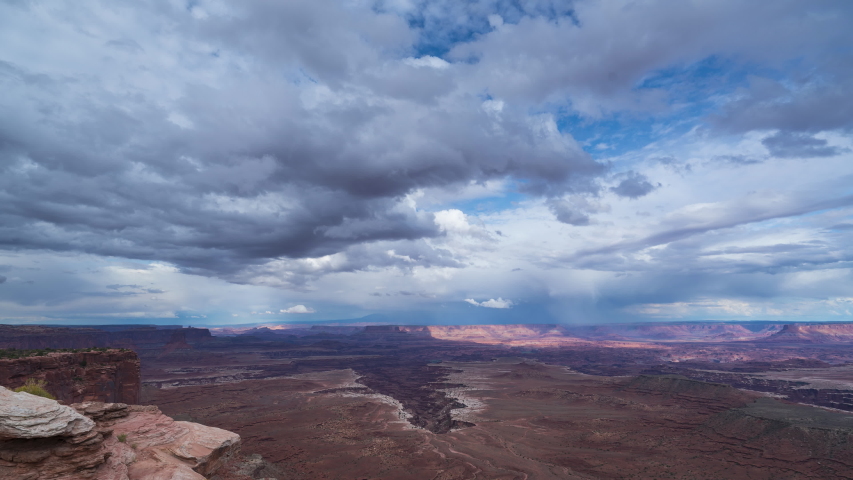 Time lapse footage in Canyonlands National Park nearby Moab city of Utah state in the United States of America