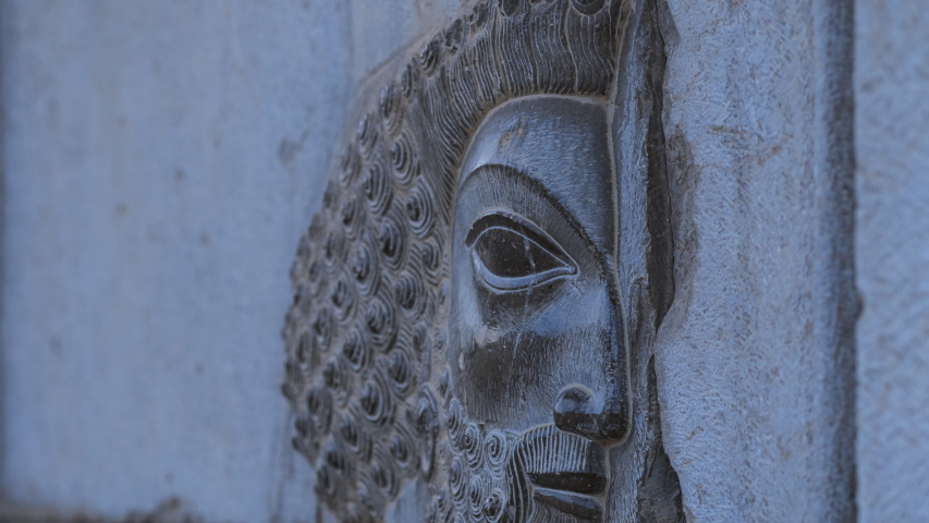 Persepolis city, the Ceremonial capital of the Achaemenid Empire located in Fars Province of Iran in Western Asia in the Middle East, Unesco World Heritage Site Royalty-Free Stock Footage #1053453278