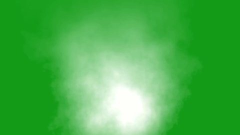 White smoke green screen motion graphics