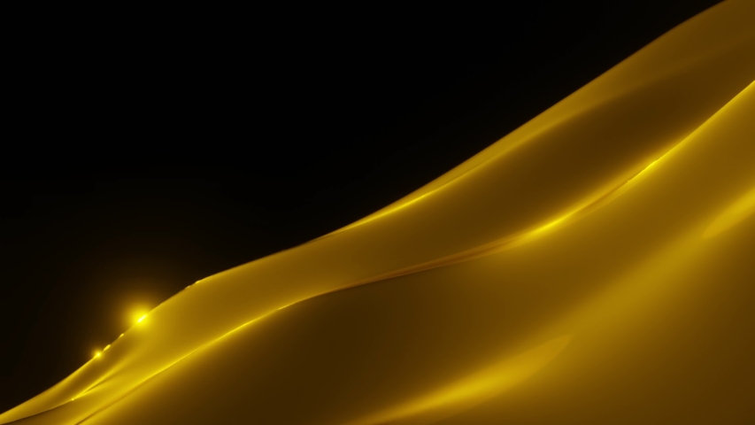Gold liquid wave luxury premium pattern flying into digital technologic animation 3D rendering | Shutterstock HD Video #1053479516