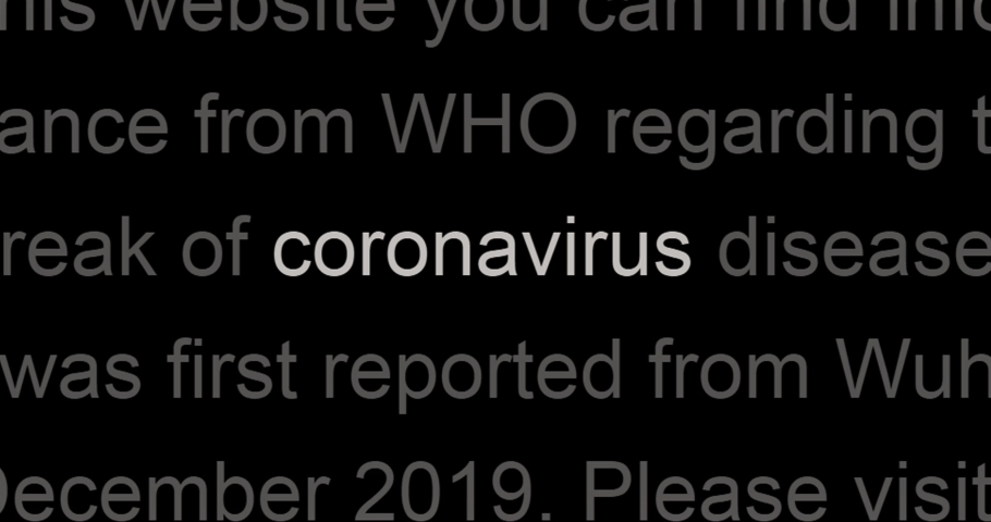 Zoom in - COVID-19 in the news titles across international media. Coronavirus, COVID-19 concept. Coronavirus, Coronavirus illustrative editorial | Shutterstock HD Video #1053512459