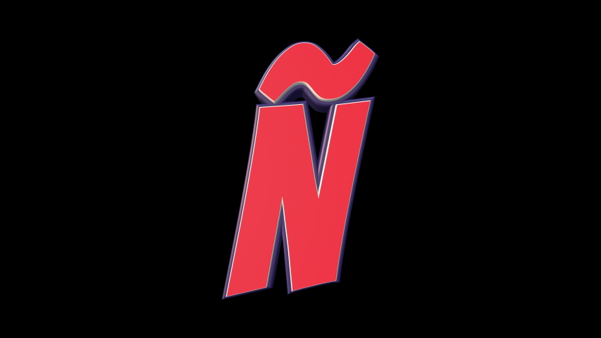 N Alphabet Comic Letter With Stock Footage Video 100 Royalty Free Shutterstock